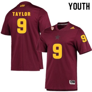 Youth D.J. Taylor Maroon Arizona State #9 Jersey 885332-794