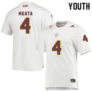 Youth Daniyel Ngata White Sun Devils #4 Jersey 263771-812