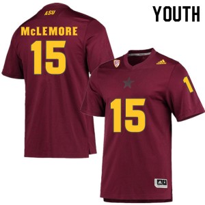 Youth Daylin McLemore Maroon Arizona State #15 Jersey 373754-162