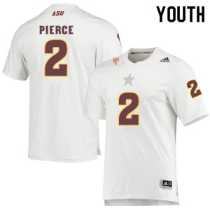 Youth DeAndre Pierce White Arizona State University #2 Jersey 563601-149