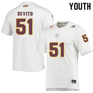 Youth Dylan DeVito White Sun Devils #51 Jersey 165407-435