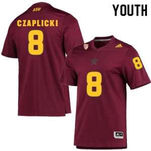 Youth Eddie Czaplicki Maroon Arizona State #8 Jersey 891192-399