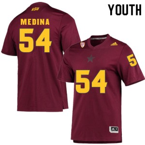 Youth Eddie Medina Maroon Arizona State #54 Jersey 600130-122