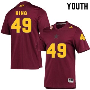 Youth Gage King Maroon Arizona State Sun Devils #49 Jersey 540779-953
