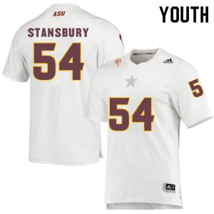 Youth Gharin Stansbury White Sun Devils #54 Jersey 995638-822