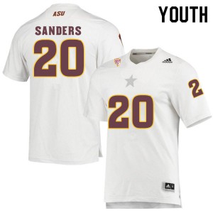 Youth Giovanni Sanders White Arizona State University #20 Jersey 521769-151
