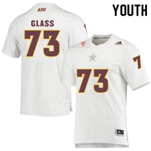 Youth Isaia Glass White Sun Devils #73 Jersey 302368-848