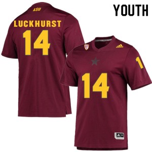 Youth Jack Luckhurst Maroon Arizona State Sun Devils #14 Jersey 393225-774