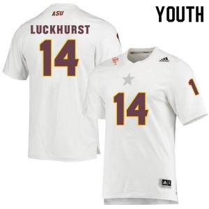 Youth Jack Luckhurst White Arizona State #14 Jersey 904358-550