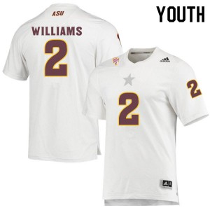Youth Jaydon Williams White Arizona State Sun Devils #2 Jersey 293283-974