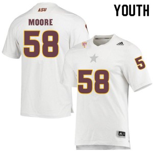 Youth Joe Moore White Sun Devils #58 Jersey 733201-204