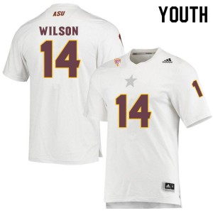 Youth Johnny Wilson White Arizona State #14 Jersey 791799-753
