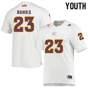 Youth Jordan Banks White Arizona State Sun Devils #23 Jersey 521568-676