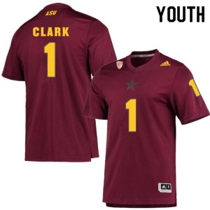 Youth Jordan Clark Maroon Arizona State Sun Devils #1 Jersey 776818-347