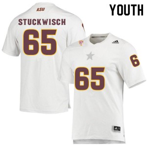 Youth Kolbe Stuckwisch White Arizona State Sun Devils #65 Jersey 340501-656