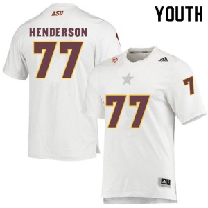 Youth LaDarius Henderson White Sun Devils #77 Jersey 571657-869