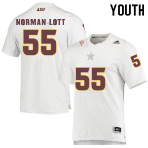Youth Omarr Norman-Lott White Arizona State #55 Jersey 188727-933
