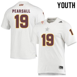 Youth Ricky Pearsall White Arizona State Sun Devils #19 Jersey 528046-394