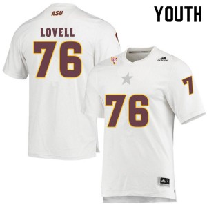 Youth Spencer Lovell White Arizona State #76 Jersey 455431-289