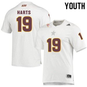 Youth Willie Harts White Arizona State #19 Jersey 355061-278