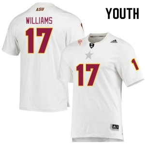 Youth Ashley Williams White Arizona State Sun Devils #17 Jersey 485278-349