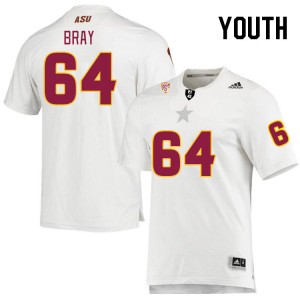Youth Ben Bray White Sun Devils #64 Jersey 488187-368