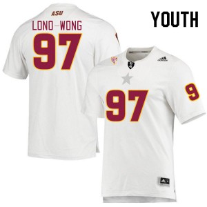 Youth Blazen Lono-Wong White Arizona State Sun Devils #97 Jersey 265284-484