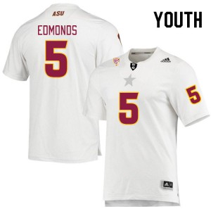 Youth Chris Edmonds White Sun Devils #5 Jersey 154458-252