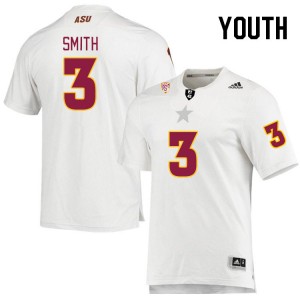 Youth Clayton Smith White Arizona State #3 Jersey 424899-470