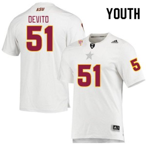 Youth Dylan DeVito White Arizona State #51 Jersey 642935-950