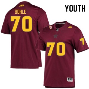 Youth Emmit Bohle Maroon Arizona State #70 Jersey 588507-553