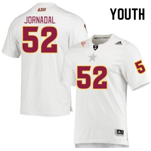Youth Jacob Jornadal White Arizona State Sun Devils #52 Jersey 456321-903