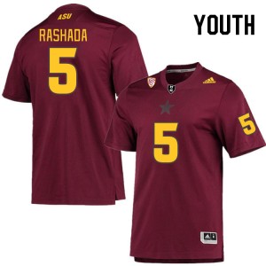 Youth Jaden Rashada Maroon Sun Devils #5 Jersey 224249-993