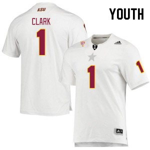 Youth Jordan Clark White Arizona State Sun Devils #1 Jersey 244869-492