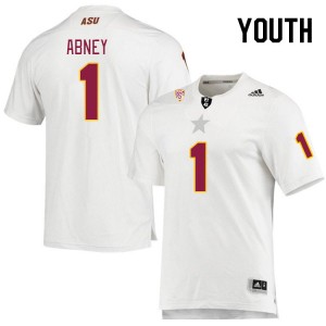 Youth Keith Abney White Arizona State #1 Jersey 801796-320