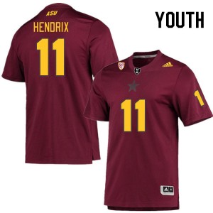 Youth Korbin Hendrix Maroon Arizona State #11 Jersey 930310-799