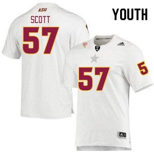Youth Kyle Scott White Arizona State #57 Jersey 287700-701