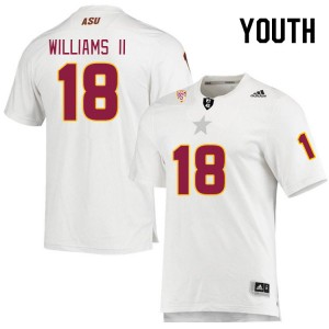 Youth Patrick Williams II White Arizona State University #18 Jersey 358250-573