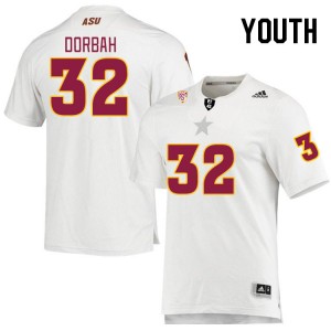 Youth Prince Dorbah White Arizona State Sun Devils #32 Jersey 594337-143