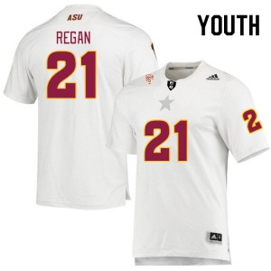 Youth RJ Regan White Sun Devils #21 Jersey 169177-896