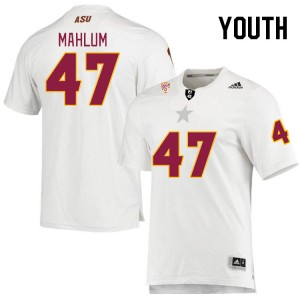 Youth Race Mahlum White Arizona State University #47 Jersey 151281-246