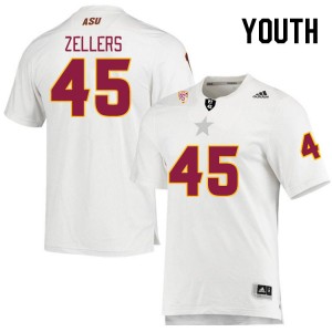 Youth Slater Zellers White Arizona State #45 Jersey 266136-799