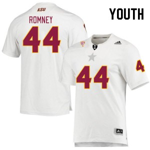 Youth Tate Romney White Arizona State #44 Jersey 120088-389