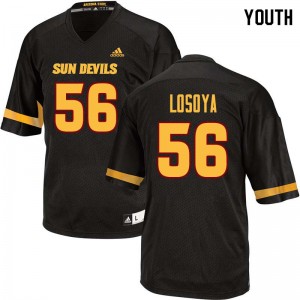 Youth Alex Losoya Black Arizona State University #56 Jersey 105451-678