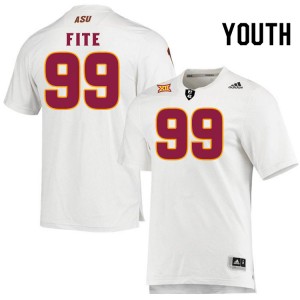 Youth C.J. Fite White Arizona State #99 Jersey 420640-123
