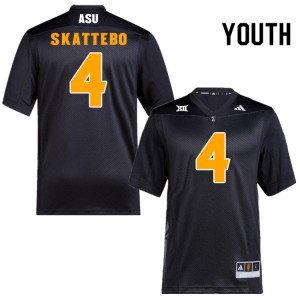 Youth Cam Skattebo Black Arizona State #4 Jersey 927204-581