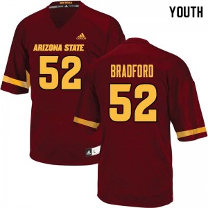 Youth Carl Bradford Maroon Arizona State #52 Jersey 690071-700