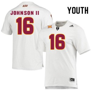 Youth Chris Johnson II White Arizona State #16 Jersey 381830-112