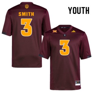 Youth Clayton Smith Maroon Arizona State #3 Jersey 235777-424
