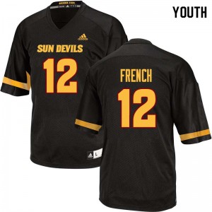 Youth Cody French Black Arizona State #12 Jersey 505567-465